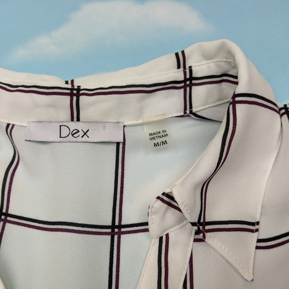 Windowpane plaid button down shirt - Picture 3 of 3